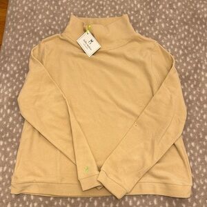 Dudley Stephens Camel/Tan Mock Neck Pullover